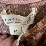 Saltwater Luxe  NWT Memphis Midi Dress Size Medium Rosewood Rust Floral Linen Photo 6