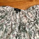 Karen Kane NWT  Garden Party Peasant Blouse Green Pink Cotton Women’s Size M Photo 3