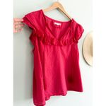 Emerson Fry | India Collection | Antoinette Top | Red Swiss Dots | Sz M Size M Photo 3