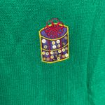 Vintage Fashion Only Christmas Sweater Green Stocking Bells Embellished Size M Size M Photo 6