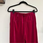Skies Are Blue NWT Fuchsia Bold Pink Velvet All the Drama Pants Size Medium Photo 3