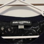 Karl Lagerfeld  Navy Blue Sweater Photo 4