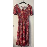 Band Of The Free Abilene V Neck Floral Maxi Dress BoHo Sz Small NWT Red Photo 7