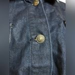 Almost Famous Dark Blue Jean Jacket with Bungee Tie Hem | Size XL Photo 9