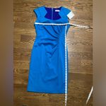 Calvin Klein sleeveless dress. Deep turquoise blue. Size 4 Photo 4