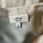 Aritzia Wilfred Gray Beige Silk Bossut Long Sleeve Button Down Mini Dress Photo 5