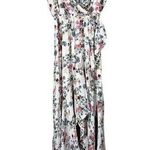 Altar'd State Altar’d State White Floral Ruffle Maxi Dress Photo 0