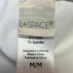 L Space White Sleeveless V Neck High Waist Two Piece Bikini Set Swimsuit S/M Photo 4