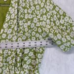 Heartloom Floral Print Emory Romper Green White Short Sleeve V Neck Size S Photo 1