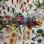 American Vintage NEW VTG 80s Christmas Ornaments Gummy Bear Girls Plastic Hair Clips Barrettes Photo 4