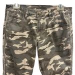 Jag jeans Camo Mid Rise Gold Tuxedo Stripe Skinny Crop Pants Cotton Blend Size 6 Photo 8