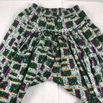 90s Green Square elastic cotton pants Size XS Photo 1