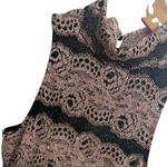 Privy Size S High Neck Lace Bodycon Maxi Dress Black Gold Special Occasion NYE Photo 3