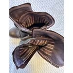 Täōs Tombat Women's‎ Leather Denim Boots Size 7.5 Brown Photo 8