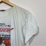 Vintage 1988 Double Bull White Distressed Razathon Short Sleeve Tee Size M Photo 6