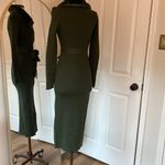 En Saison ribbed faux fur sweater dress Green Size L Photo 12