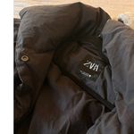 Zara Quilted Puffer Coat ZW CollectionSize M Black Size M Photo 3