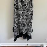 Speechless Y2K BLACK AND WHITE HALTER NECK HANDKERCHIEF HEM MIDI DRESS Photo 6