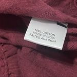 MISA Los Angeles Misa Women’s Size XS Burgundy Maroon Lace Cotton Gauze Ruffled Cap Sleeve Shirt Photo 5