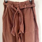Amo Denim Paperbag Straight Pants in Suntan Size 26 Photo 5