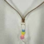 Stoney Clover Lane  x Target Half Zip Cropped Sweatshirt Terry Cotton White Small Photo 3