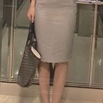 Napist Women's Work Office Business Stripes Pencil Skirt Photo 0