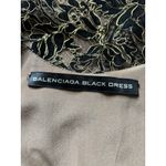 Balenciaga  Black & Gold  Sleeveless Mini Dress US6, FR38 Photo 6