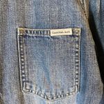 Calvin Klein  Blue 100% Cotton Collared Full Zip Denim Jean Jacket Women Sz L Photo 4