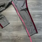 Boden Wool Houndstooth Black White Velvet Racing Stripe Pants Size 8 Career Photo 7