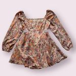 On You Pink Floral Cut Out Long Sleeve Dress Size M Photo 0