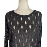 Generation Love Metallic Shimmer Glitter Cut Out Pullover Sweater Jumper XS/S Photo 1