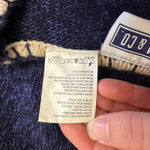 Erika & Co Vintage Embroidered‎ Leaf Sweater Navy Blue M Fall Cottagecore Size M Photo 6