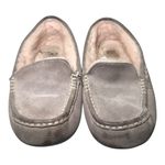 UGG  Ansley Suede Shearling Moccasin Slippers Gray Women’s Size 9 Photo 0