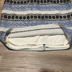 Talbots  Lace Stripe Pencil Skirt Blue Black White Size 10P Knee length Classy Photo 7