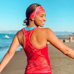 NWOT Crowned Athletics Wayfinder Princess Flow Tank Top Small Red Photo 1