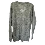 ZARA POINTELLE OPEN KNIT SWEATER Oversized Green Marl XS/S. NWT Photo 3
