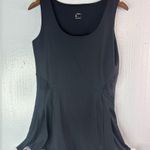 PCGAGA L Tennis Dress Black Women's Fitted Outfit White Ruffle Skirt Trim Size L Photo 0