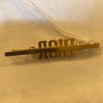 Christian Dior DIO(R)EVOLUTION BARRETTE Gold-Finish Metal and White Resin Pearls Photo 2