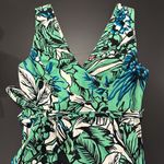 Plenty By Tracy Reese  Green Blue Floral Hawaiian like Dress Photo 3