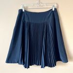 Nanette Lepore NANETTE LAPORE | Navy Blue Accordion Pleated Mini Skirt Sz 10 Photo 3