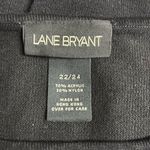 Lane Bryant  22/24 Plus Size Black Knit Cutout Neckline Quarter Sleeve Blouse Top Photo 3