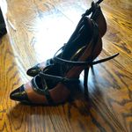 Tory Burch Women’s Judith Honey Brown and Black Size 9M Stiletto Heels Photo 4