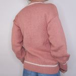 Vintage 90s Pink Santa Claus Sweater Photo 2