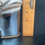 Anthropologie Guilhermina Leather Knotted Platform Heels Cream Silver Size 9 Photo 3