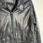Vintage black leather zip up jacket Size M Photo 1