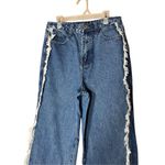 Nasty Gal Jeans Fray Seam Straight Denim Jeans Women’s Size 6 Photo 1