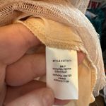 Tassels N Lace  NWOT Floral Embroidered High/ Low Top with Sheer Overlay Photo 5