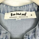 Three Bird Nest Tencel Chambray Jumpsuit Size Small Belted Blue Pockets Photo 7