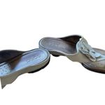 Ecco  Leather Flower Sandals Women’s Size 39 (US 8.5) – White Comfort Slides Photo 8