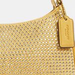 Coach Teri Gold Crystal Shoulder Bag Crossbody Purse Viral Style NWT Photo 3